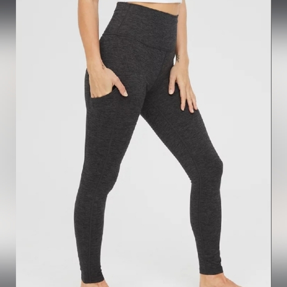 New Offline By Aerie Heathered Gray Hugger Leggings Size XS - Picture 1 of 6